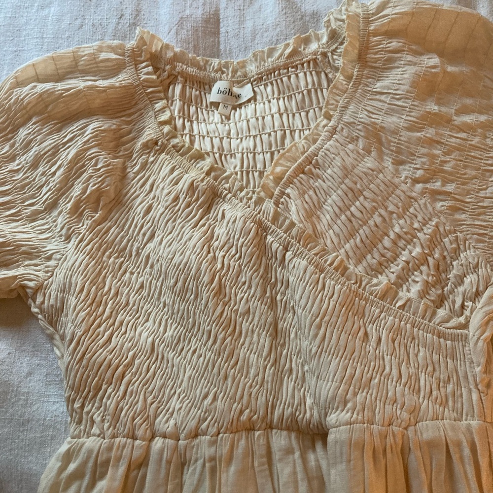 Bohme Cream Dress- size M - Picture 3 of 6
